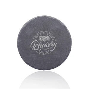 Minack Round Slate Coasters | https://www.bestnamebadges.com