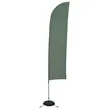 13' Solid-Color Blade Sail Sign Flag, 1-Sided, Scissor Base | https://www.bestnamebadges.com