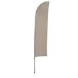 13' Solid-Color Blade Sail Sign Flag, 1-Sided, Ground Spike | https://www.bestnamebadges.com