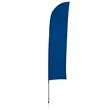 13' Solid-Color Blade Sail Sign Flag, 1-Sided, Ground Spike | https://www.bestnamebadges.com