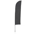13' Solid-Color Blade Sail Sign Flag, 1-Sided, Ground Spike | https://www.bestnamebadges.com
