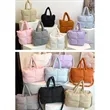 Multi-Color Quilted Puffy Nylon Tote Carryall | https://www.bestnamebadges.com