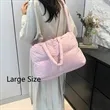 Multi-Color Quilted Puffy Nylon Tote Carryall | https://www.bestnamebadges.com