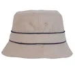 Cotton Bucket Hat with Trim | https://www.bestnamebadges.com