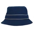 Cotton Bucket Hat with Trim | https://www.bestnamebadges.com