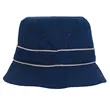 Cotton Bucket Hat with Trim | https://www.bestnamebadges.com