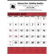 Triumph® Calendars Red & Black Contractor Memo Calendar | https://www.bestnamebadges.com