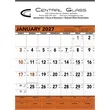 Triumph® Calendars Orange & Black Contractor Memo Calendar | https://www.bestnamebadges.com