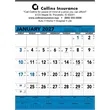 Triumph® Calendars Blue & Black Contractor Memo Calendar | https://www.bestnamebadges.com