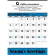 Triumph® Calendars Blue & Black Contractor Memo Calendar | https://www.bestnamebadges.com