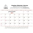 Triumph® Calendars Red & Black Desk Pad | https://www.bestnamebadges.com