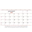 Triumph® Calendars Red & Black Desk Pad | https://www.bestnamebadges.com