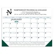 Triumph® Calendars Blue & Black Desk Pad with Vinyl Corners | https://www.bestnamebadges.com