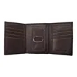 Andrew Philips® Leather Contrast Stitch Tri-Fold Wallet | https://www.bestnamebadges.com