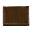 Andrew Philips® Leather Contrast Stitch Tri-Fold Wallet | https://www.bestnamebadges.com