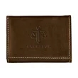 Andrew Philips® Leather Contrast Stitch Tri-Fold Wallet | https://www.bestnamebadges.com
