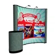 8' Curved Show 'N Rise Floor Display Kit (Mural with Fabric) | https://www.bestnamebadges.com