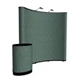 8' Curved Show 'N Rise Floor Display Kit (Fabric) | https://www.bestnamebadges.com