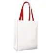 Universal Source® Laminated Non-Woven Portrait Tote | https://www.bestnamebadges.com