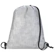 Good Value™ Non-Woven Shimmer Drawstring Backpack | https://www.bestnamebadges.com