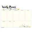 Triumph® Calendars Small Weekly Desk Pad - Floral | https://www.bestnamebadges.com