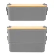 Mega Bites Stackable Bento Box | https://www.bestnamebadges.com