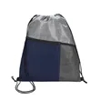 Good Value™ Heathered RPET Non-Woven Drawstring Backpack | https://www.bestnamebadges.com