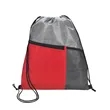 Good Value™ Heathered RPET Non-Woven Drawstring Backpack | https://www.bestnamebadges.com