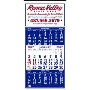 Skinner & Kennedy® 3-Month Display 12-Sheet Calendar