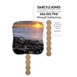 Skinner & Kennedy® Sunset Shore - Pictorial Fan | https://www.bestnamebadges.com