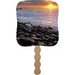 Skinner & Kennedy® Sunset Shore - Pictorial Fan | https://www.bestnamebadges.com