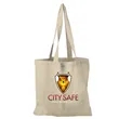 Garyline® Square Cotton Flat Tote | https://www.bestnamebadges.com