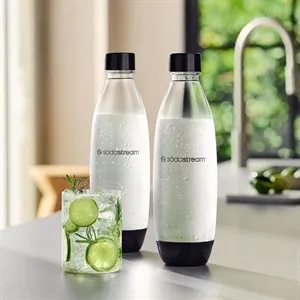 Sodastream Slim Sparkling Water Bottle Twin Pack 33.8 oz | https://www.bestnamebadges.com