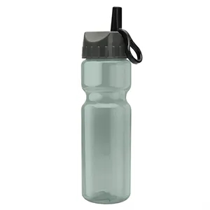 Garyline® Champ Recycled Bottle with Ring-Straw Lid - 28 oz. | https://www.bestnamebadges.com