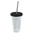 Garyline® Transparent Tumbler with Straw Lid and Full-Col... | https://www.bestnamebadges.com