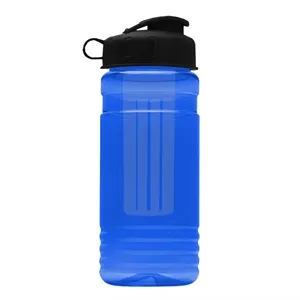 Garyline® Groove Tritan® Bottle with Flip-Top Lid and Inf... | https://www.bestnamebadges.com