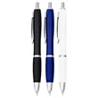 Union Printed - Silver Lighted Tip Click Metal Pen  | https://www.bestnamebadges.com