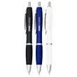 Union Printed - Silver Lighted Tip Click Metal Pen  | https://www.bestnamebadges.com