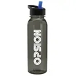 Garyline® Boss Embossed Tritan® Bottle with Flip-Straw Li... | https://www.bestnamebadges.com