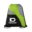 Tri-Color Sports Drawstring Backpack ( 14" X 16.5" ) | https://www.bestnamebadges.com