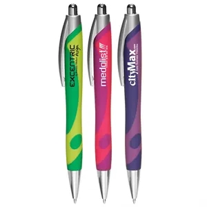 Pen with Groovy Design | https://www.bestnamebadges.com