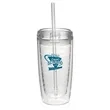 16 oz. Double Wall Acrylic Tumblers With Straw | https://www.bestnamebadges.com