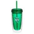 16 oz. Double Wall Acrylic Tumblers With Straw | https://www.bestnamebadges.com