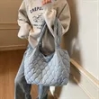 Diamond Puffer Tote | https://www.bestnamebadges.com