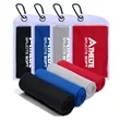 Custom Cooling Towel With PVC Zipper Pocket | https://www.bestnamebadges.com
