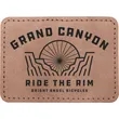3.5"x2.5" Creekside Leatherette Rectangular Adhesive Patch | https://www.bestnamebadges.com