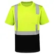 Men's Class 2 Hi-Vis Reflective Safety T-Shirt with Pocket | https://www.bestnamebadges.com