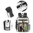 Heavy Duty Clear Security Backpack | https://www.bestnamebadges.com