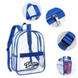 Heavy Duty Transparent PVC School Backpack | https://www.bestnamebadges.com