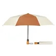 46" Auto Open Wooden Handle Umbrella | https://www.bestnamebadges.com
